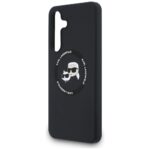 Case Karl Lagerfeld Silicone Karl&Choupette Heads MagSafe for Samsung Galaxy S25 FE black - imagine 6