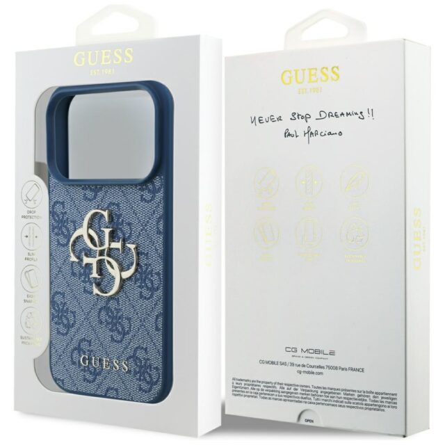 Case Guess 4G Big Logo for iPhone 17 Pro blue - imagine 8
