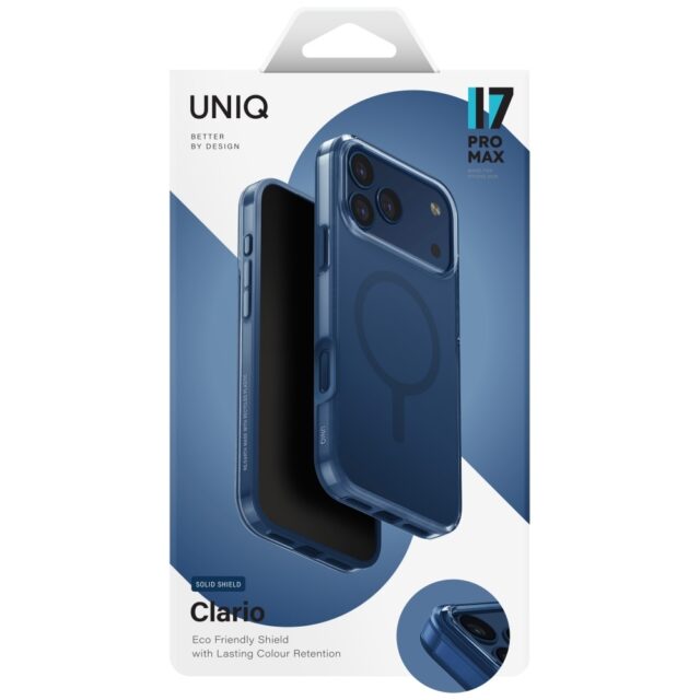 UNIQ Clario Case for iPhone 17 Pro Max Magclick Charging Blue - imagine 4
