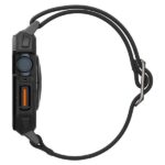 Spigen Lite Fit PRO Apple Watch 4/5/6/7/ 8/9/SE/SE 3 44/45mm matte black ACS07103 - imagine 6