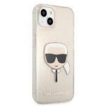 Karl Lagerfeld KLHCP13SKHTUGLGO iPhone 13 mini 5,4" gold hardcase Glitter Karl`s Head - imagine 4