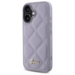 Guess GUHCP16SPSQSQSU iPhone 16 6.1" light purple hardcase Quiled Metal Logo - imagine 2