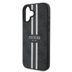 Guess GUHMP16MP4RPSK iPhone 16 Plus 6.7" black hardcase 4G Printed Stripes MagSafe - imagine 6