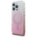 Guess GUHMP16LHGRCELP iPhone 16 Pro 6.3" pink hardcase IML Glitter Gradient MagSafe - imagine 2