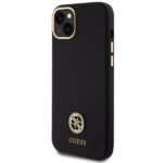 Guess GUHCP15M4DGPK iPhone 15 Plus / 14 Plus 6.7" black hardcase Silicone Logo Strass 4G - imagine 2