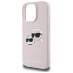 Karl Lagerfeld KLHMP16LSKCHPPLP iPhone 16 Pro 6.3" pink hardcase Silicone Double Heads Print M - imagine 6