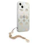 Guess GUHCP13SKSPEGO iPhone 13 mini 5,4" gold hardcase Peony Chain Collection - imagine 4