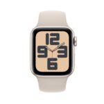 Apple Watch SE 2nd Gen GPS 40mm Starlight Aluminium Case Starlight Sport Band | Smartwatch | - imagine 2