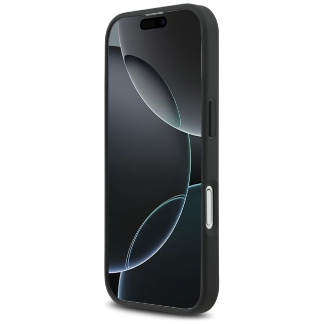 Case Mercedes Leather Laurel Leaves Stripes MagSafe for iPhone 17 black - imagine 5