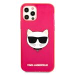 Karl Lagerfeld KLHCP12MCHTRP iPhone 12/12 Pro 6,1" pink hardcase Glitter Choupette Fluo - imagine 3