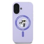 Karl Lagerfeld KLHMP16MSCMKCRHU iPhone 16 Plus 6.7" purple hardcase Silicone Karl&Choupette - imagine 3