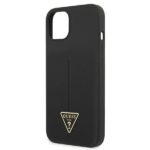 Guess GUHCP13SSLTGK iPhone 13 mini 5,4" black hardcase Silicone Triangle - imagine 6