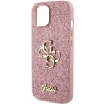 Guess GUHCP15MHG4SGP iPhone 15 Plus / 14 Plus 6.7" pink hardcase Glitter Script Big 4G - imagine 6