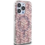 Guess GUHMP15LHGCUSTGP iPhone 15 Pro 6.1" pink hardcase IML GCube MagSafe - imagine 4
