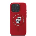 Karl Lagerfeld KLHMP16XSCMKCRHR iPhone 16 Pro Max 6.9" red hardcase Silicone Karl&Choupette - imagine 4