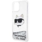Karl Lagerfeld KLHCP12MLNCHCS iPhone 12/12 Pro 6,1" silver hardcase Glitter Choupette Head - imagine 6