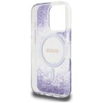 Guess HC Resin Bottom Glitter Case for iPhone 16 Pro MagSafe Purple - imagine 7