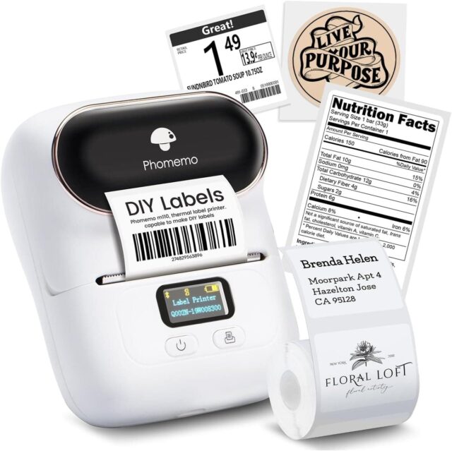 Extralink Mini Printer Labeler | Mini printer | White - imagine 2