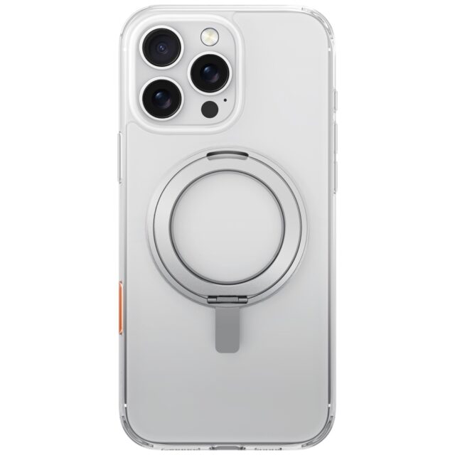 Case UNIQ Swivix for iPhone 16 Pro Max 360 Rotating Kickstand transparent - imagine 2