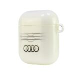 Audi IML Geometric Pattern AirPods 1/2 cover white AU-IMLAP-A6/D3-WE - imagine 3