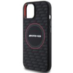 AMG AMHMP15S23SMRK iPhone 15 / 14 / 13 6.1" black hardcase with Silicone Carbon Pattern and MagSafe - imagine 6