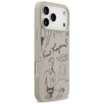 Karl Lagerfeld Grained Pattern & Logo MagSafe Case for iPhone 17 Pro Max Gray - imagine 4