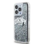 DKNY DKHCP13LLBNAEK iPhone 13 Pro / 13 6.1" black hardcase Liquid Glitter Big Logo - imagine 2