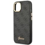Guess GUHCP14MHG4SHK iPhone 14 Plus / 15 Plus 6.7" black hard case 4G Vintage Gold Logo - imagine 6