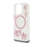Guess GUHMP16LRBFGFGMP iPhone 16 Pro 6.3" pink hardcase Resin Flower Glitter MagSafe - imagine 6
