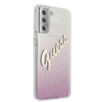 Guess GUHCS21MPCUGLSPI S21+ G996 pink hardcase Glitter Gradient Script - imagine 4