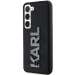 Karl Lagerfeld KLHCS23M3DMBKCK S23+ S916 black hardcase 3D Rubber Glitter Logo - imagine 2