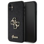 Guess GUHCN61HG4SGK iPhone 11 / Xr 6.1" black hardcase Glitter Script Big 4G