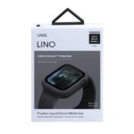 UNIQ Lino Case Apple Watch Series 4/5/6/SE/SE3 40mm. ash black - imagine 4