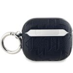 Karl Lagerfeld KLA3PGCHPK AirPods 3 cover black Monogram Choupette Head - imagine 2