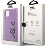 Karl Lagerfeld KLHCN61SKSVGU iPhone 11 /Xr  6.1" purple hardcase Silicone Signature - imagine 8