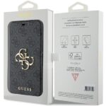 Guess GUBKP15S4GMGGR iPhone 15 / 14 / 13 6.1" grey book 4G Metal Logo - imagine 7