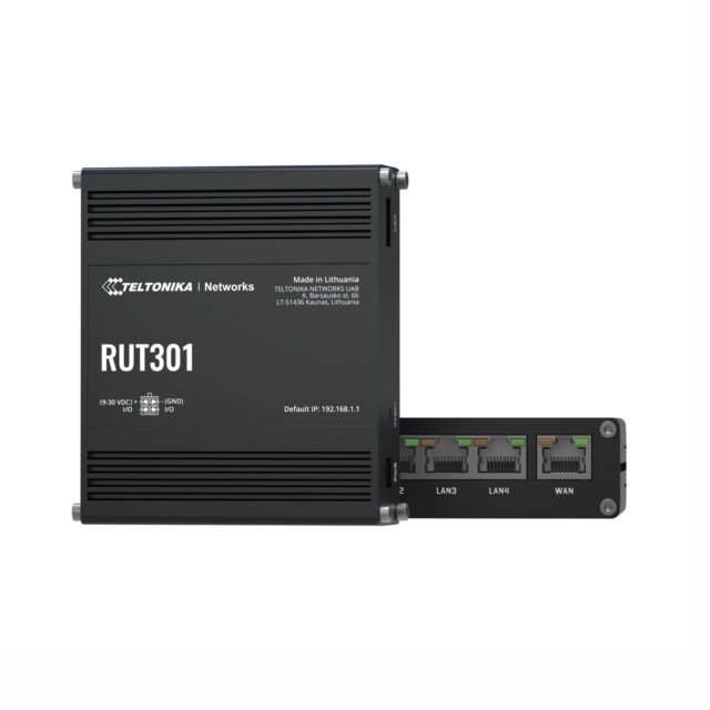 Teltonika RUT301 | Industrial router | 5x RJ45 100Mb/s, USB 2.0, IP30 - imagine 4