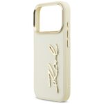 Karl Lagerfeld Karl Script Logo Case for iPhone 17 Pro Beige - imagine 6