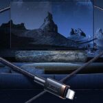 USAMS Kabel pleciony Lightning - HDMIU70 2.0m czarny/black SJ509HD01 (US-SJ509) - imagine 2