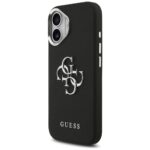Case Guess Grained Big 4G Classic Logo for iPhone 17 black - imagine 2