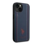 US Polo USHCP14MPFAV iPhone 14 Plus / 15 Plus 6.7" navy blue Leather Stitch - imagine 4