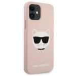Karl Lagerfeld KLHCP12SSLCHLP iPhone12 mini 5,4" hardcase light pink Silicone Choupette - imagine 4