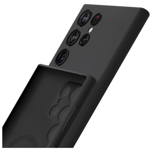 Etui 3MK Hardy Android Silicone MagCase   do Samsung Galaxy S24 Ultra czarny - imagine 5