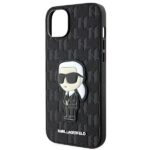 Karl Lagerfeld KLHCP14MSAKHPKK iPhone 14 Plus / 15 Plus 6.7" black Saffiano Monogram Ikonik - imagine 6