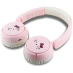 Hello Kitty Face Logo Bluetooth Headphones Pink - imagine 4