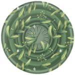 Grip and stand for phone Popsockets PlantCore Grip Olive green 807373 - imagine 2