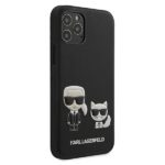 Karl Lagerfeld KLHCP12MPCUSKCBK iPhone 12/12 Pro 6,1" black hardcase Ikonik Karl & Choupette - imagine 4