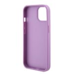 Guess GUHCP15SP4EPMU iPhone 15 / 14 / 13 6.1" light purple hardcase Leather 4G Stamped - imagine 6