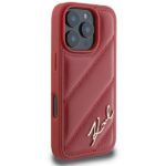 Karl Lagerfeld KLHCP16LPQDSMGR iPhone 16 Pro 6.3" red hardcase Quilted Signature - imagine 4