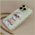 Nimmy case iPhone 15 Pro 6.1" khaki Glasses Cool Dog - imagine 8